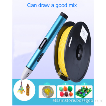 Multi Color Drawing Filaments 3D Pen Printer 3D Printer Filament Green Material